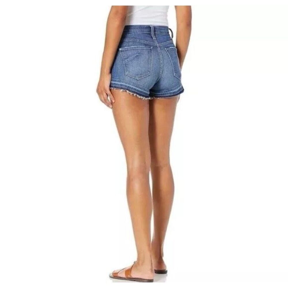 James Jeans Shorty High Rise Denim‎ Cut Off Jean Shorts Raw Hem 3" Size 26